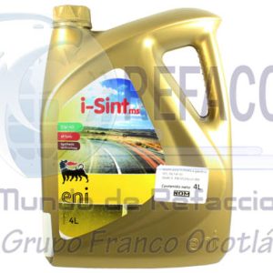 ENI-102282 ACEITE ENI SINTETICO MS 5W-40 GARRAFA 4LT DORADO
