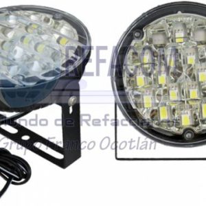 FA-L218C FARO REDONDO 18LEDS BLANCO JGO 9CM