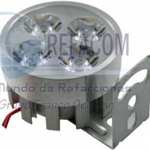 FA-MLHR4S FARO MOTO REDONDO 4/3W CARCASA PLATA 5.5CM