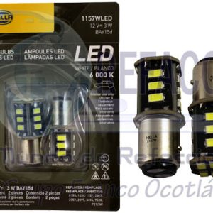 HELLA-358250052 FOCO MINI LED 1157 BLANCO BLISTER DOBLE