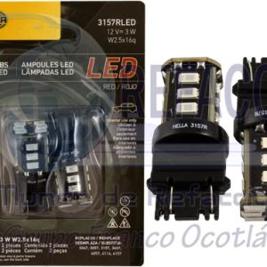 HELLA-358250082 FOCO MINI LED 3157 ROJO BLISTER DOBLE