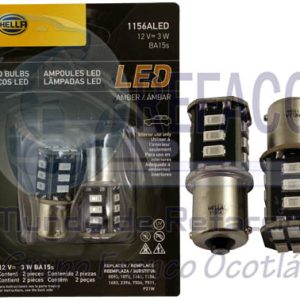 HELLA-358250092 FOCO MINI LED 1156 AMBAR BLISTER DOBLE