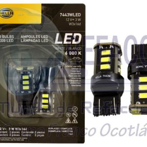 HELLA-358250102 FOCO MINI LED 7443 BLANCO BLISTER DOBLE