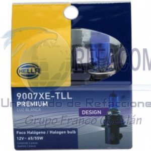 HELLA-9007XETLL2 FOCO 9007 12V 65W XENON PREMIUM LUZ BLANCA SET 2PZ