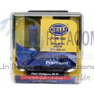 HELLA-H7XE-TLL2 FOCO H7 55W PREMIUM LL DB +50% LUZ SET 2PZAS