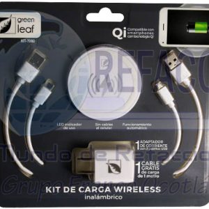 KIT-7080 CARGADOR PILA KIT P/INDUCCION,PARED,MICRO SD,USB