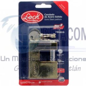 L22C70TLBB CANDADO ACERO CORTINA 70MM TETRA