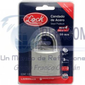 L22S50EACB CANDADO ACERO CORTO 50MM