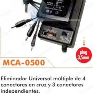 MCA-0500 ELIMINADOR CORRIENTE UNIV. 7 CONECTORES MAX. 3-12V