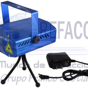 MLL-0039 LUZ DISCO LASER MINI 3D ROJO,VERDE AUT/ESTROBO