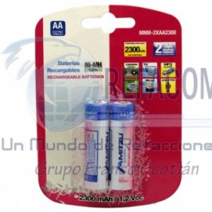 MNM-2XAA2300 PILA RECAR. NIMH 2300 MAH 2PZ