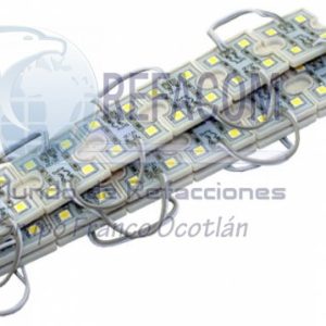 MOD-004C TIRA T/CHIP CUADRADO 4 LEDS BLANCO 20PZ=CHC50504C