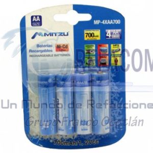 MP-4XAA700 PILA RECAR. AA 700 MAH NI-CD BLISTER/4PZ