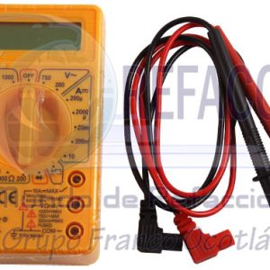 MP-6012 MULTIMETRO DIGITAL MEDIDOR FRECUENCIA AMARILLO