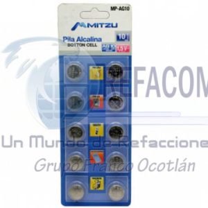 MP-AG10 PILA ALCALINA BOTON CELL AG10 10PZ