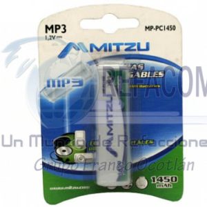 MP-PC1450 PILA RECAR. PLANA PARA SONY MP3 1.2V