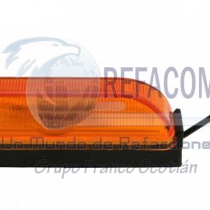 PL-2624-AMBAR PLAFON SELLADO DOBLE FOCO BASE NEGRA