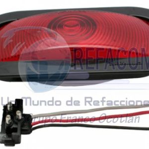 PL-698R PLAFON 6" OVALADO SELLADO ABS C/CONECTOR