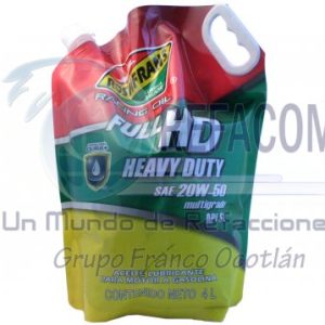 PT07000005 ACEITE ROSHFRANS ROSHPACK HD SL 20W50 4L =RS-528