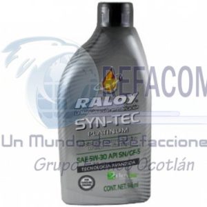 RALOY-11637 ACEITE RALOY SINTETICO PLATINUM 5W-30 .946ML=6715