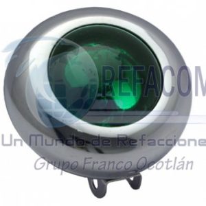 RS-FL-006-GREEN OJO VENADO BASE METAL REDONDO MED. 65(MM)