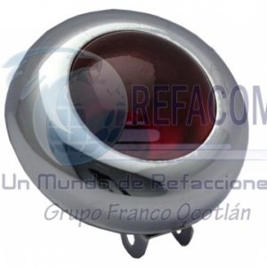 RS-FL-006-RED OJO VENADO BASE METAL REDONDO MED. 65(MM)
