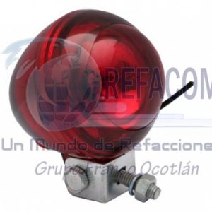 RS-FL-007-RED OJO VENADO BASE ACRILICA REDONDO MED. 60(MM)