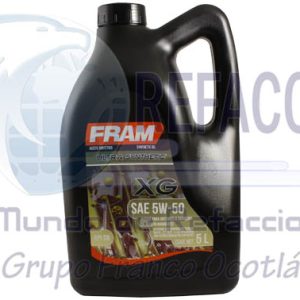 SAF5W50N5 ACEITE FRAM SINTETICO 5W50 SN 5L