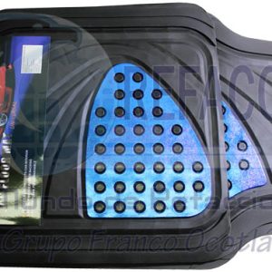 TAP-314A TAPETE HULE GRUESO 4 PZAS AZUL