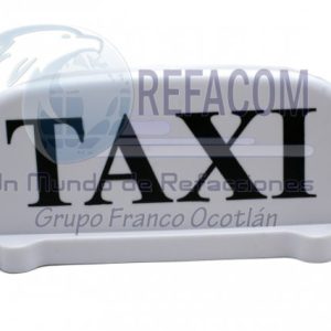 TAXI-LIGHT-WH COPETE TAXI BLANCO=HT-002