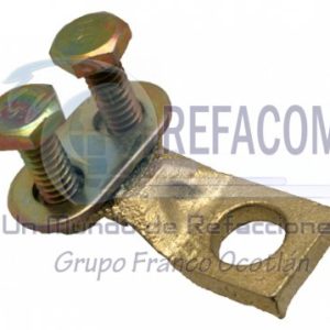TER-27 TERMINAL ZAPATA BRONCE 3/8 PLACA CHICA