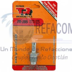 TR-205 VALVULA PCV TOYOTA,CAMRY,PONTIAC,SIENA
