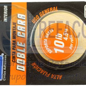 TUK-2167204905 CINTA DOBLE CARA TUK 19MMx1.5MT 4.5KG X ROLLO