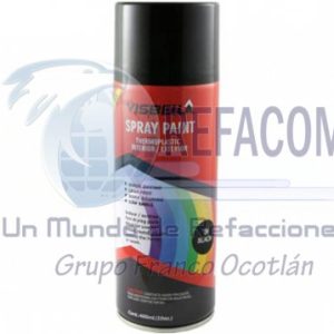VISBELLA-A2302 PINTURA AEROSOL (39 BLACK) 400ML NEGRO BRILLANTE
