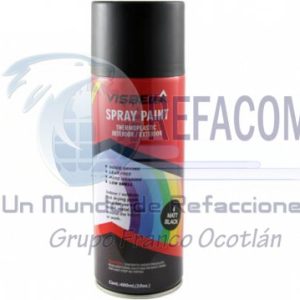 VISBELLA-A2694 PINTURA AEROSOL NEGRO MATE (4 MATTE BLACK) 400ML